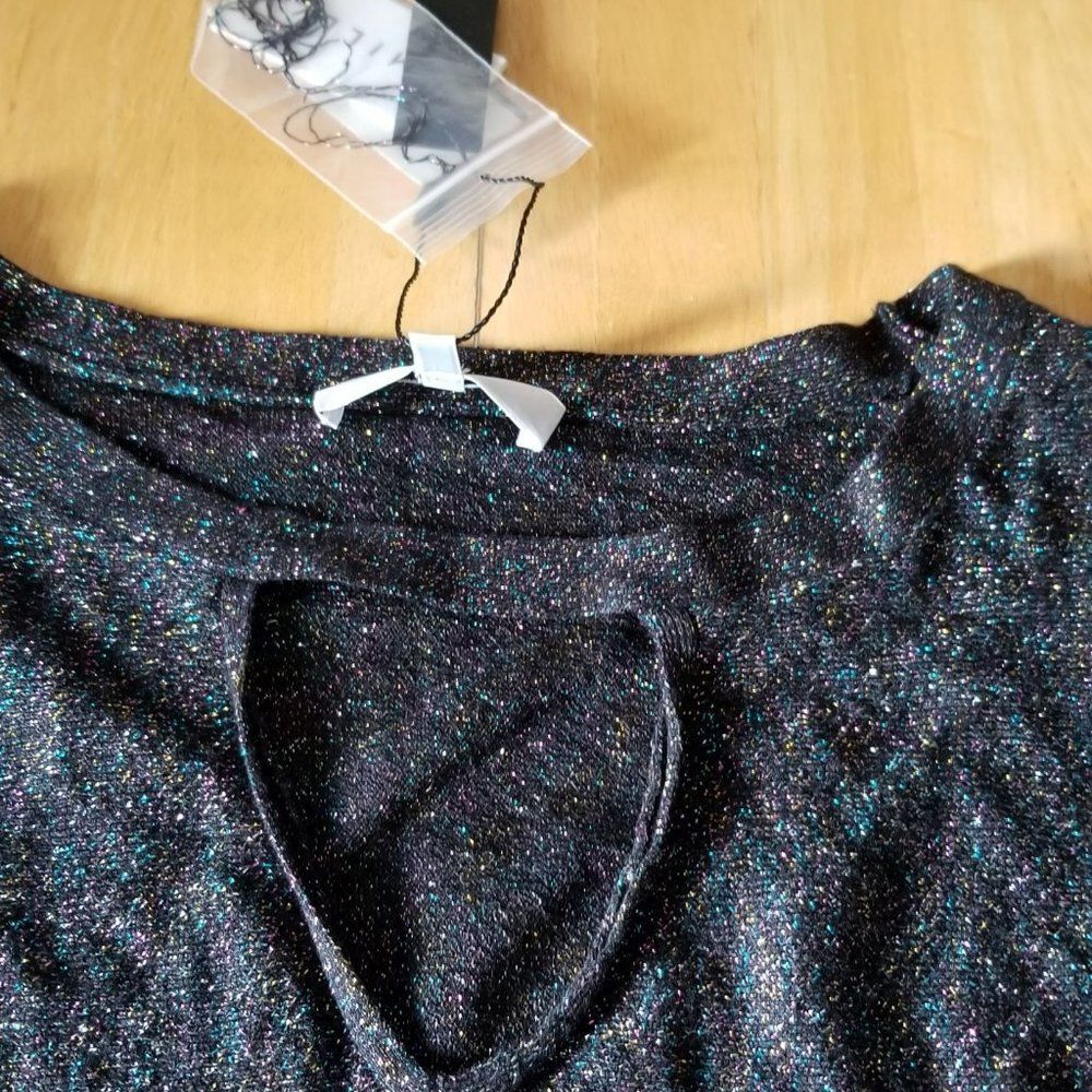 MILLY Italian Shimmer Sparkle Sweater - Picture 11 of 16